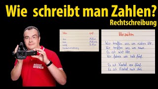 Wie schreibt man Zahlen 12 oder zwölf  Rechtschreibung  Lehrerschmidt [upl. by Calder]