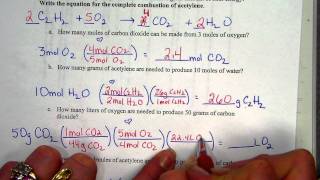 stoichiometric calculations practice page [upl. by Seafowl]