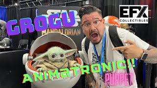 Lifesize Grogu Animatronic Puppet at SDCC [upl. by Xena232]