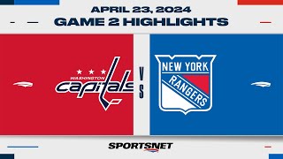 NHL Game 2 Highlights  Capitals vs Rangers  April 23 2024 [upl. by Romelle]