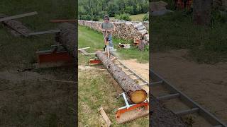 setting up log on Norwood Sawmills PM14 mill [upl. by Hinkel]