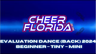 Evaluation Dance 2024 Beginner  Tiny  Mini CFA  Cheer Florida Allstars [upl. by Holsworth]