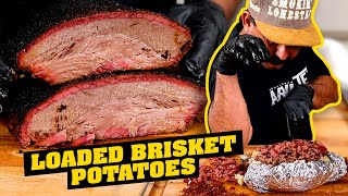 La Gran Papa How to Make a Papa Asada  Loaded Baked Potato w Brisket [upl. by Alius]