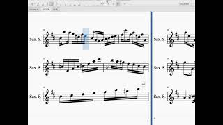 1X0 um à zero  Pixinguinha e Benedito LAcerda  partitura  sax sib play along [upl. by Drannek]