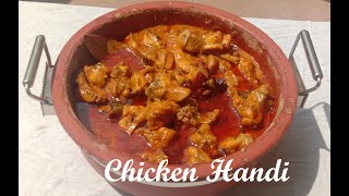 Chicken handi  Chicken curry  Clay pot chicken curry [upl. by Nelra]