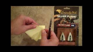 GrizzlyStik Silver Flame Broadheads are SHARP httpwwwAlaskaBowhuntingcom [upl. by Adnim]