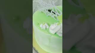 Pistachio cake💚🎂 shortvideo cakedecorating chocolatecake cakedesign cake [upl. by Iorgo]