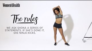 Never Have I Ever With Shona Vertue The Ninja Kicks Edition [upl. by Tenaj]