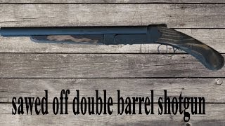 making a prop sawed off double barrel shotgun [upl. by Kemp22]