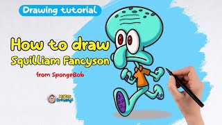 Drawing Squilliam Fancyson Simple StepbyStep Guide miltondrawings [upl. by Loretta540]