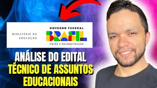 TÉCNICO EM ASSUNTOS EDUCACIONAIS MEC  EDITAL VERTICALIZADO assista em 20x [upl. by Macdougall]