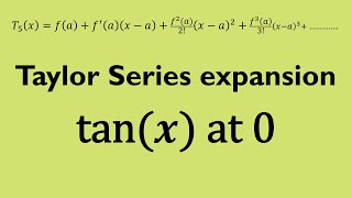 Taylor series Polynomial for fxtan x centred at 0 [upl. by Itak]