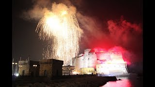 Natale 2018 Napoli Capodanno a Mergellina e Castel Dellovo 2 [upl. by Nylatsyrk]