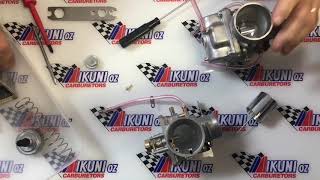 Mikunioz  Mikuni VM Roundslide Carb Tuning [upl. by Yrtua179]