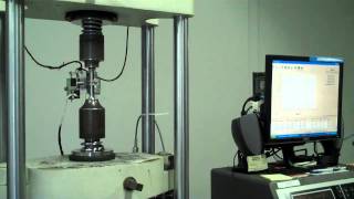 Tensile Testing a Stainless Steel Tensile Specimen [upl. by Ileak9]