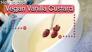 How to make Thick Creamy VEGAN Vanilla Custard Thermomix  Conventional methods [upl. by Keavy928]