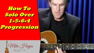 Guitar Scales How To Solo Over 1  5  6  4 Chord Progressions [upl. by Janicki310]