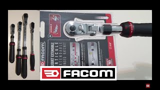 Unboxing of Facom 38 Extendable Flex Head Ratchet JXL171 Snap on of France [upl. by Durtschi]