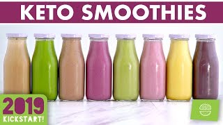 Low Carb Smoothies Keto Smoothie Recipes kickstart2019 [upl. by Imaj]