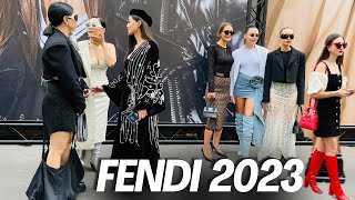 Italy Milan  FENDI at Fashion Week Milan 20232024 [upl. by Muller]