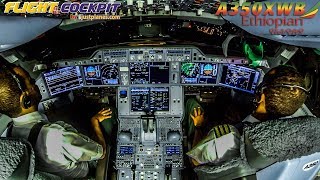 COCKPIT Airbus A350XWB to DUBAI amp LONDON [upl. by Halie152]