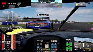 ACC SimGrid Seasons  12min Donington Park  Leclerc no aguantó la presión [upl. by Cand]