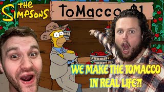 We Use Tobacco Syrup To Make The TOMACCO From The Simpsons Taboo Foods [upl. by Alf]