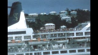 MS Sea Venture Departing Hamilton Harbor Bermuda 1973 The Love Boat [upl. by Sitto809]