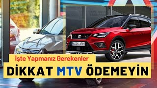 Engelli İndirimiyle Ötvsiz Aldığınız Otomobile MTV ÇIKABİLİR Sildirmeyi Sakın Unutmayın [upl. by Llerrehc]