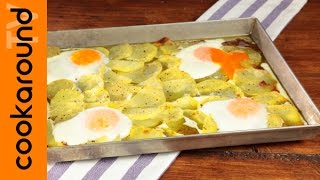 Patate e uova al forno  Ricetta facile e veloce [upl. by Goodrow]