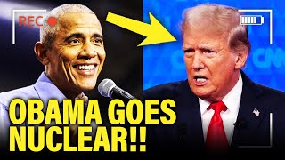 YIKES Obama Delivers LATE NIGHT MASSACRE of Trump [upl. by Yeblehs]