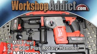 Milwaukee M18 Fuel 1quot SDS Plus Rotary Hammer 271222 [upl. by Htnnek]