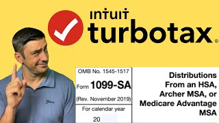 IRS Form 1099SA  HSA  TurboTax Tutorial for Health Savings Account [upl. by Gowon]