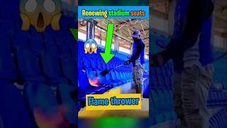 Renewing stadium seats 😱♨️ shorts facts stadium youtubeshorts kalki [upl. by Kryska]