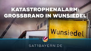 Großbrand in Wunsiedel Katastrophenalarm ausgerufen [upl. by Kristopher]