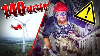 Auf 140 METER Windrad geklettert  ENERCON  Fritz Meinecke [upl. by Adhamh]