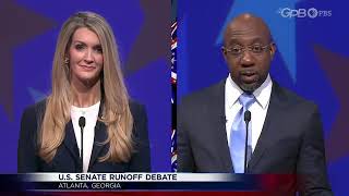 Sen Kelly Loeffler repeatedly calls Rev Raphael Warnock quotradical liberalquot [upl. by Retepnhoj]