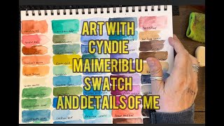 Art With Cyndie  Swatch MaimeriBlu amp details about me [upl. by Itnahsa515]