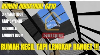 Desain rumah 6x10 industrial 2 lantai part 2 [upl. by Htebazile]