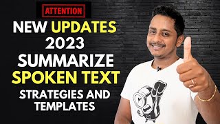 New Updates 2023  PTE Summarize Spoken Text Strategies and Templates  Skills PTE Academic [upl. by Kelly]