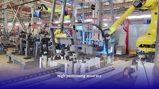 Fanuc robot laser seam tracking for construction machinary cab welding [upl. by Daphna]