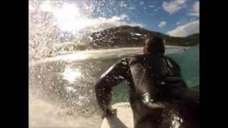 bodyboarding eaglehawk neck in tasmania with the gopro hero2 04032012 [upl. by Llyrehc487]