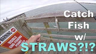 How to Catch Spanish Mackerel with Straws Bogue Inlet Pier  Emerald Isle NC [upl. by Retxed]