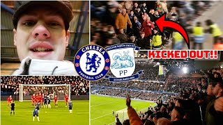 STERLING STUNNER FANS KICKED OUT 6000 PRESTON FANS  MORE  Chelsea vs Preston [upl. by Ybloc32]