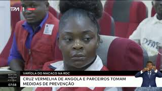 Varíola do macaco na RDC  Cruz Vermelha de Angola e parceiros tomam medidas de prevenção [upl. by Atteloj]