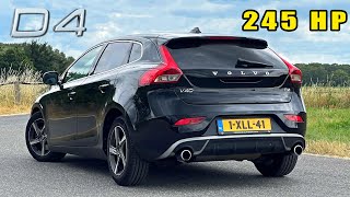 VOLVO V40 D4 STAGE 1  REVIEW on AUTOBAHN [upl. by Kentiggerma]