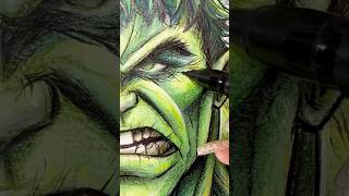 Dibujo un ✨PERSONAJE✨de 🔥MARVEL🔥 con la LETRA… A B C marvel hulk [upl. by Loftis]