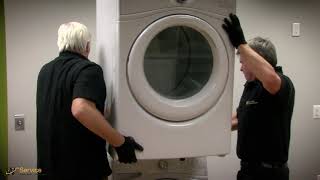 WasherDryer Stacking Kit Installation [upl. by Sinnal]