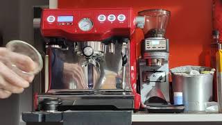 Breville Dual Boiler BES920 Cranberry Red demo for Nabilah 9092021 [upl. by Nylednarb]