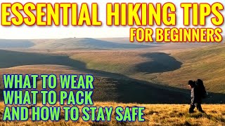 ESSENTIAL HIKING GEAR amp TIPS FOR BEGINNERS What to wear amp take hiking [upl. by Nye560]